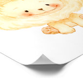 Baby Lion Kinderzimmer Wall Art Poster (Ecke)