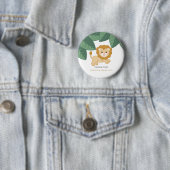 Baby Lion Mommy wird Knopf für Babydusche Button (Beispiel)