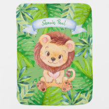 Baby Lion Personalisiert Baby Blanket