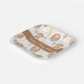 Baby Lion Personalisiert Baby Dusche Pappteller (Gewinkelt)