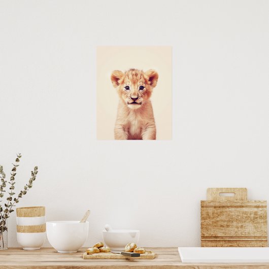 Baby Lion Poster (Küche)