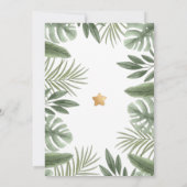 Baby Lion Safari Baby Dusche Einladung (Rückseite)