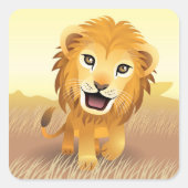 Baby Lion Sticker (Vorderseite)