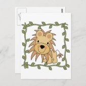 Baby Lion T - Shirt und Geschenke Postkarte (Vorne/Hinten)