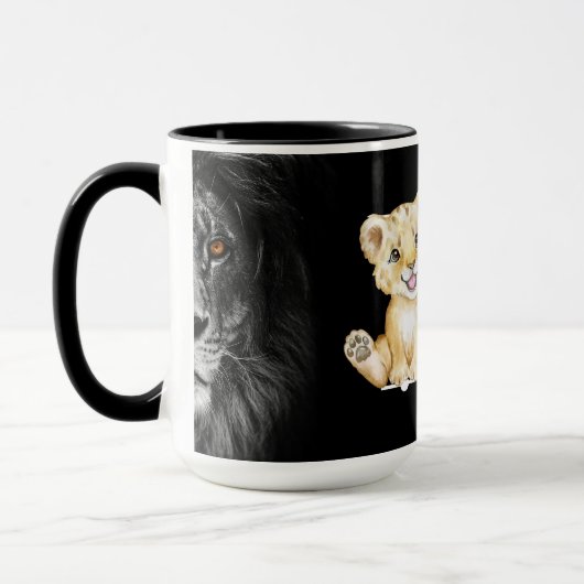 Baby Lion Tasse - Von Cub bis King (Links)