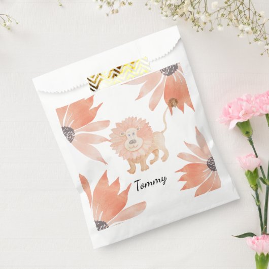 Baby Lion Watercolor Handgemalt Geschenktütchen (Versiegelt)