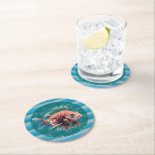 Baby Lionfish Paper Coasters Runder Pappuntersetzer (Vor Ort)