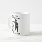 Baby Litter Funny Mug Spaß Kaffeetasse (Vorderseite Links)
