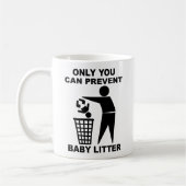 Baby Litter Funny Mug Spaß Kaffeetasse (Links)