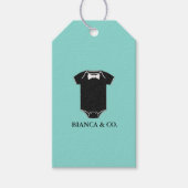 BABY Little Man Tuxedo Dusche Sprinkle Party Geschenkanhänger (Vorderseite)