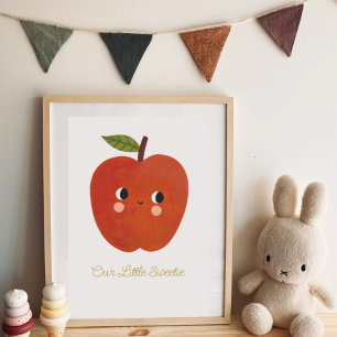 Baby Little Sweetie Niedlich Apple Nursary Poster