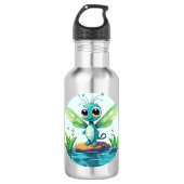 Baby Lizard Dragon Edelstahlflasche (Vorderseite)