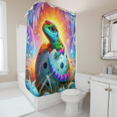 Baby Lizard Hatching Duschvorhang (Beispiel)