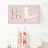 Baby Llama Blume Baby Dusche Banner (Insitu)