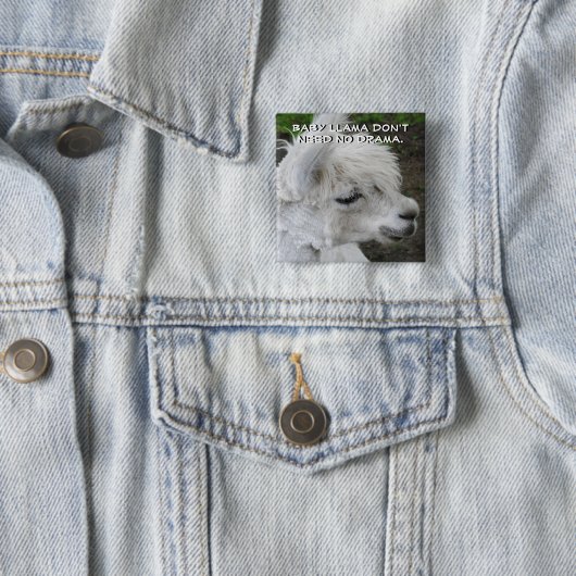 Baby Llama braucht kein Drama Button (Beispiel)