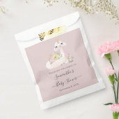 Baby Llama mit weißen und rosa Blume Adorable Geschenktütchen (Versiegelt)