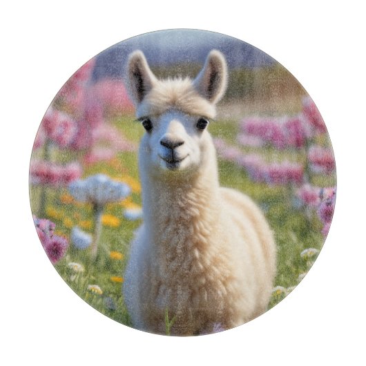 Baby Llama Schneidebrett (Vorderseite)
