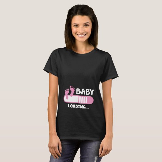 Baby Loading Maternity T - Shirt (Vorne ganz)