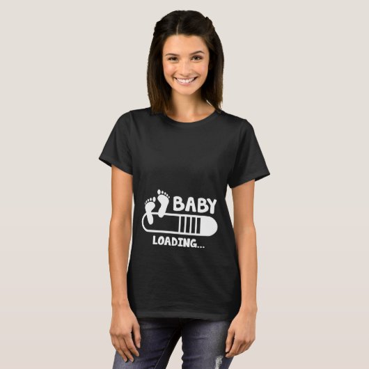 Baby Loading Maternity T - Shirt (Vorne ganz)