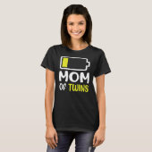 Baby Loading Mom Of Twins Pregnancy Mothers Day  T-Shirt (Vorne ganz)