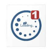 Baby Loading Plus Benachrichtigung Notizblock (Vorderseite)