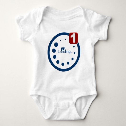 Baby Loading Plus Benachrichtigung Strampler (Vorderseite)
