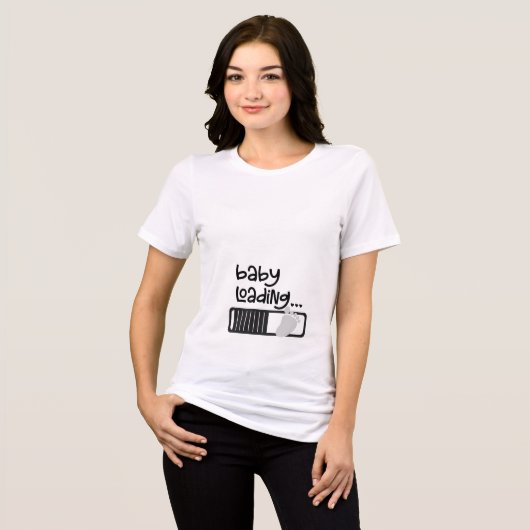 Baby Loading Tri-Blend Shirt (Vorderseite voll)