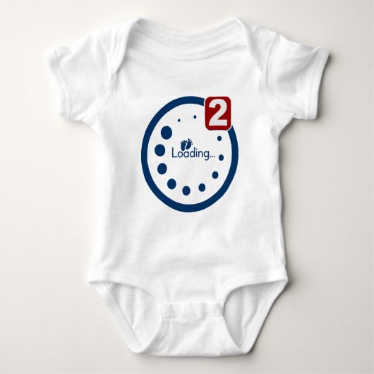 Baby-Loading, Twin Notification Baby Strampler (Vorderseite)
