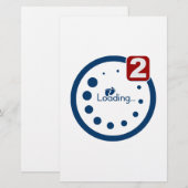 Baby-Loading, Twin Notification Briefpapier (Vorne/Hinten)