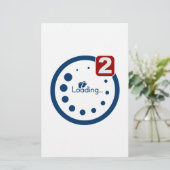 Baby-Loading, Twin Notification Briefpapier (Stehend Vorderseite)