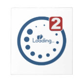 Baby-Loading, Twin Notification Notizblock (Vorderseite)