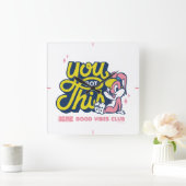 Baby Lola Bunny - Sie haben das Got Quadratische Wanduhr (Zuhause)