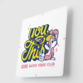 Baby Lola Bunny - Sie haben das Got Quadratische Wanduhr (Winkel)