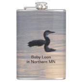 Baby Loon Vinyl Wrapped Flask Flachmann (Vorderseite)