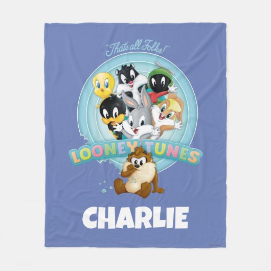 Baby LOONEY TUNES™ Logo | Das ist alles, Leute Fleecedecke (Vorderseite)