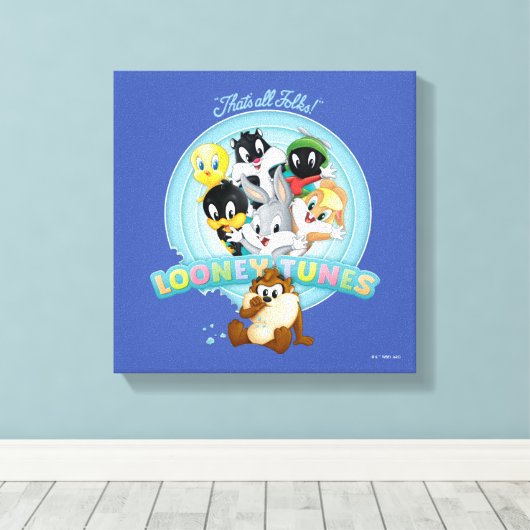 Baby LOONEY TUNES™ Logo | Das sind alle Leute Leinwanddruck (Insitu (Holzboden))