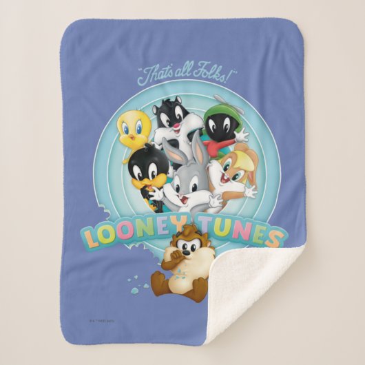 Baby LOONEY TUNES™ Logo | Das sind alle Leute Sherpadecke (Vorderseite)