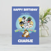 Baby LOONEY TUNES™ Logo | That's All Folks Karte (Stehend Vorderseite)