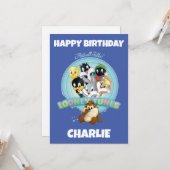 Baby LOONEY TUNES™ Logo | That's All Folks Karte (Vorderseite/Rückseite Beispiel)