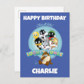 Baby LOONEY TUNES™ Logo | That's All Folks Postkarte (Vorne/Hinten)