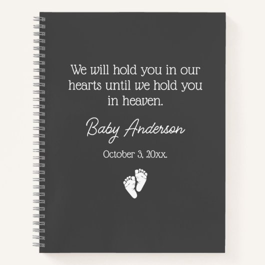Baby Loss and Misriage Journal Notizblock (Vorderseite)