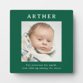 Baby Loss Keepsake Photo Plaque Fotoplatte (Vorderseite)