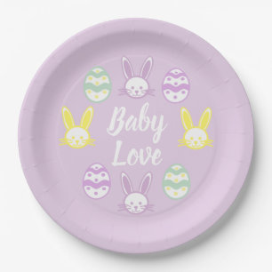 Baby Love Oster-Baby-Party Pappteller