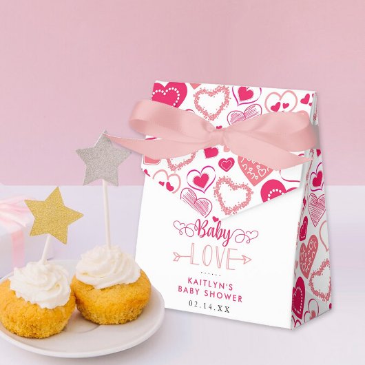 "Baby Love" Valentine's Day Baby Shower Geschenkschachtel