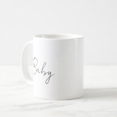 BABY LOVE Wort Design Tasse – (Vorderseite Links)