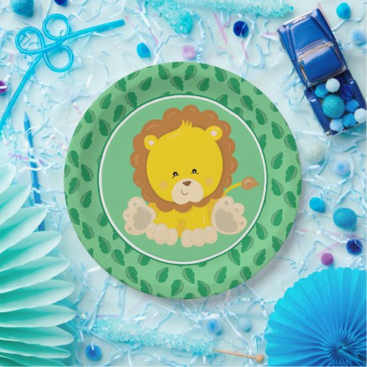 Baby-Löwe der Safari-Tier-| Pappteller (Party)
