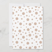 Baby Löwe gelbe goldbraune Babydusche einladen Einladung (Rückseite)