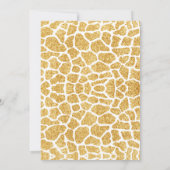 Baby Löwe gelbe goldbraune Babydusche einladen Einladung (Rückseite)