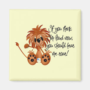 Baby-Löwe hören mich, T-Shirts und Geschenke zu br Magnet