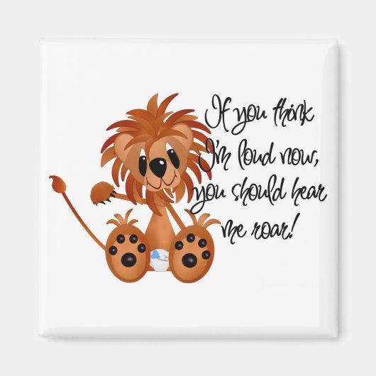 Baby-Löwe hören mich, T-Shirts und Geschenke zu Magnet (Vorne)
